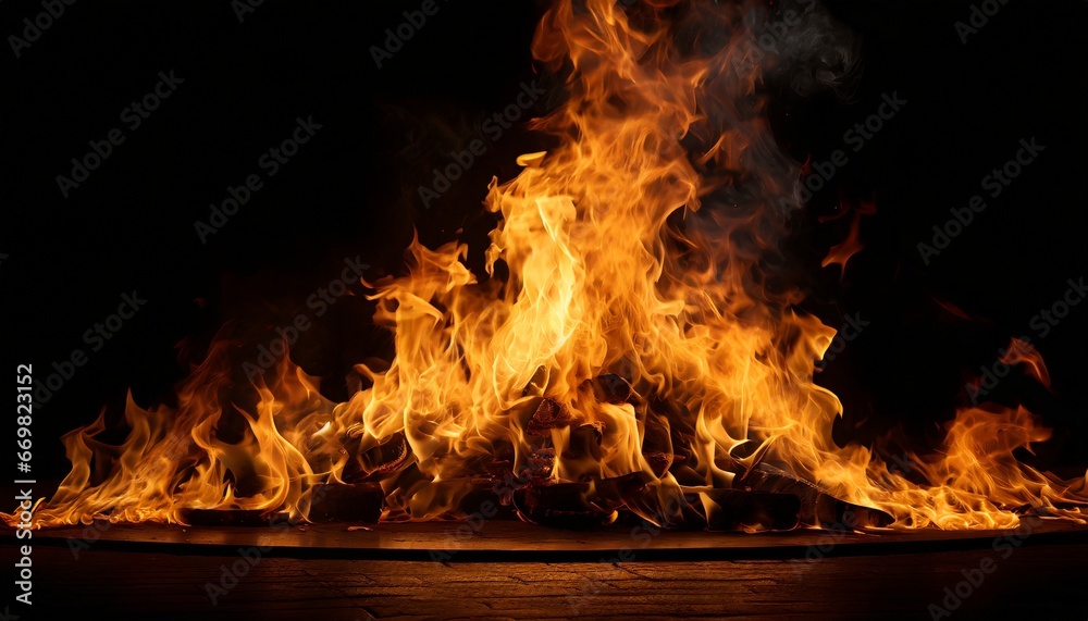 Fototapeta premium fire in the fireplace