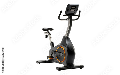 Black Color Upright Bike 3D Character Isolated on Transparent Background PNG.