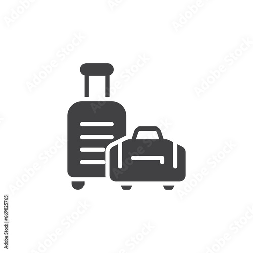 Two suitcases vector icon © alekseyvanin