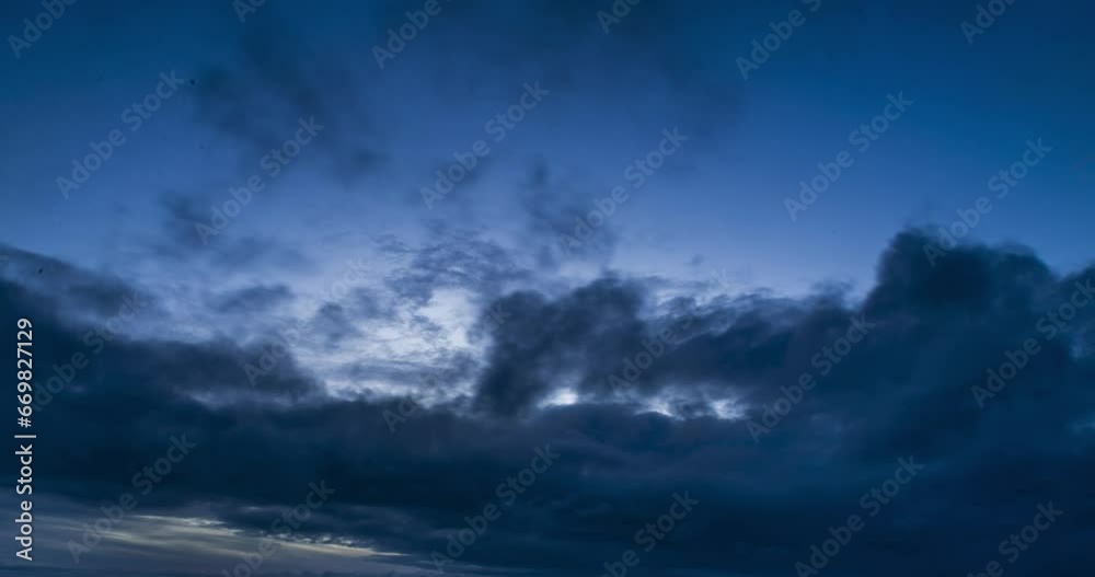 Unnerving Time Lapse of Dark Clouds covering Bright Sun