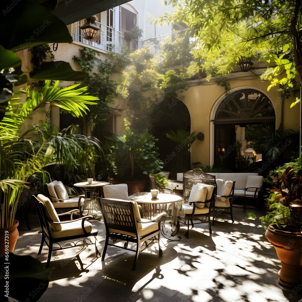 Fototapeta premium street cafe