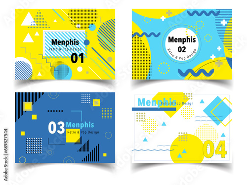 memphis retro pop frame