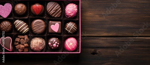 Valentines Day chocolate assortment box © AkuAku