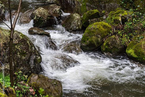 Famous Makhuntseti waterfall in Adjara