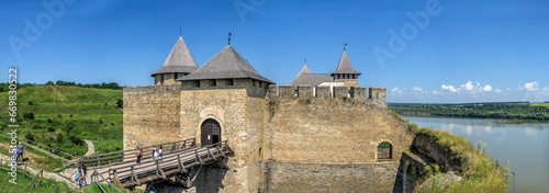 Vászonkép Khotyn fortress in Chernivtsi region of Ukraine