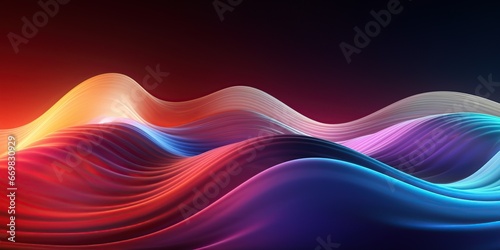 Dynamic Waveforms of Sound: An abstract visualization of sound waveforms in motion, with vibrant colors and dynamic patterns, exuding a sense of energy and music. , abstract wallpaper background