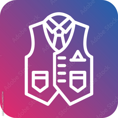 Vector Design Coat Vest Icon Style