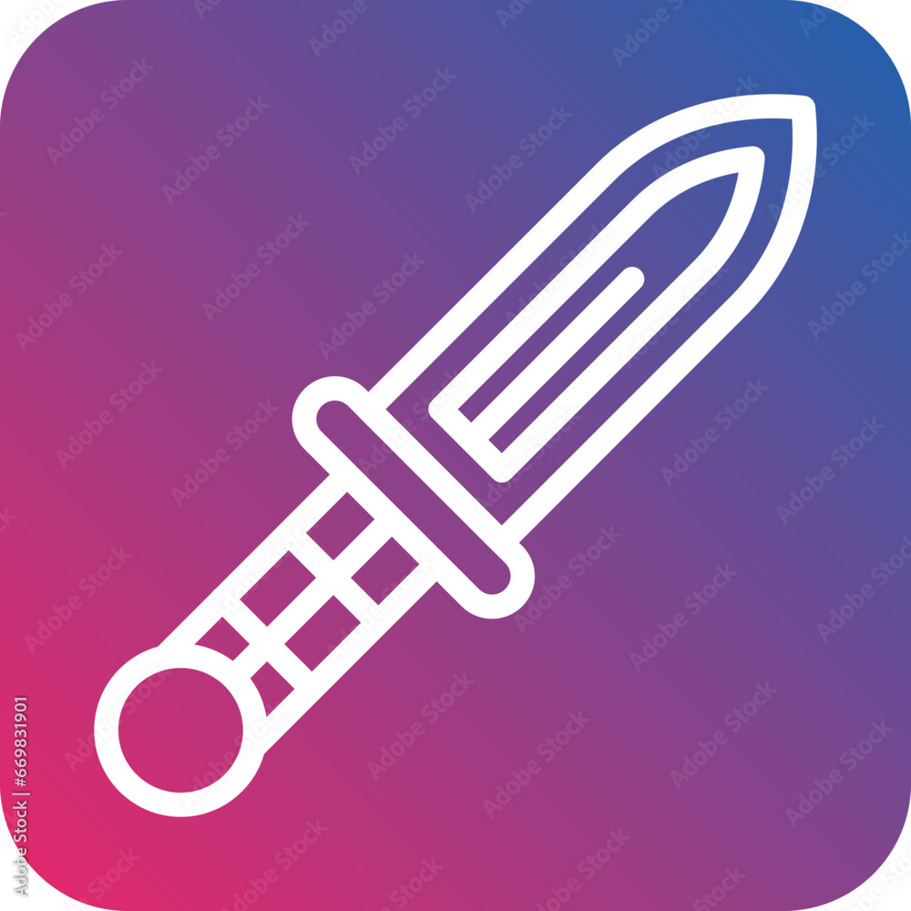 Vector Design Dagger Icon Style Vector Design Dagger Icon Style