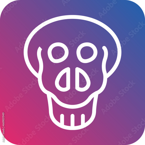 Vector Design Skull Icon Style