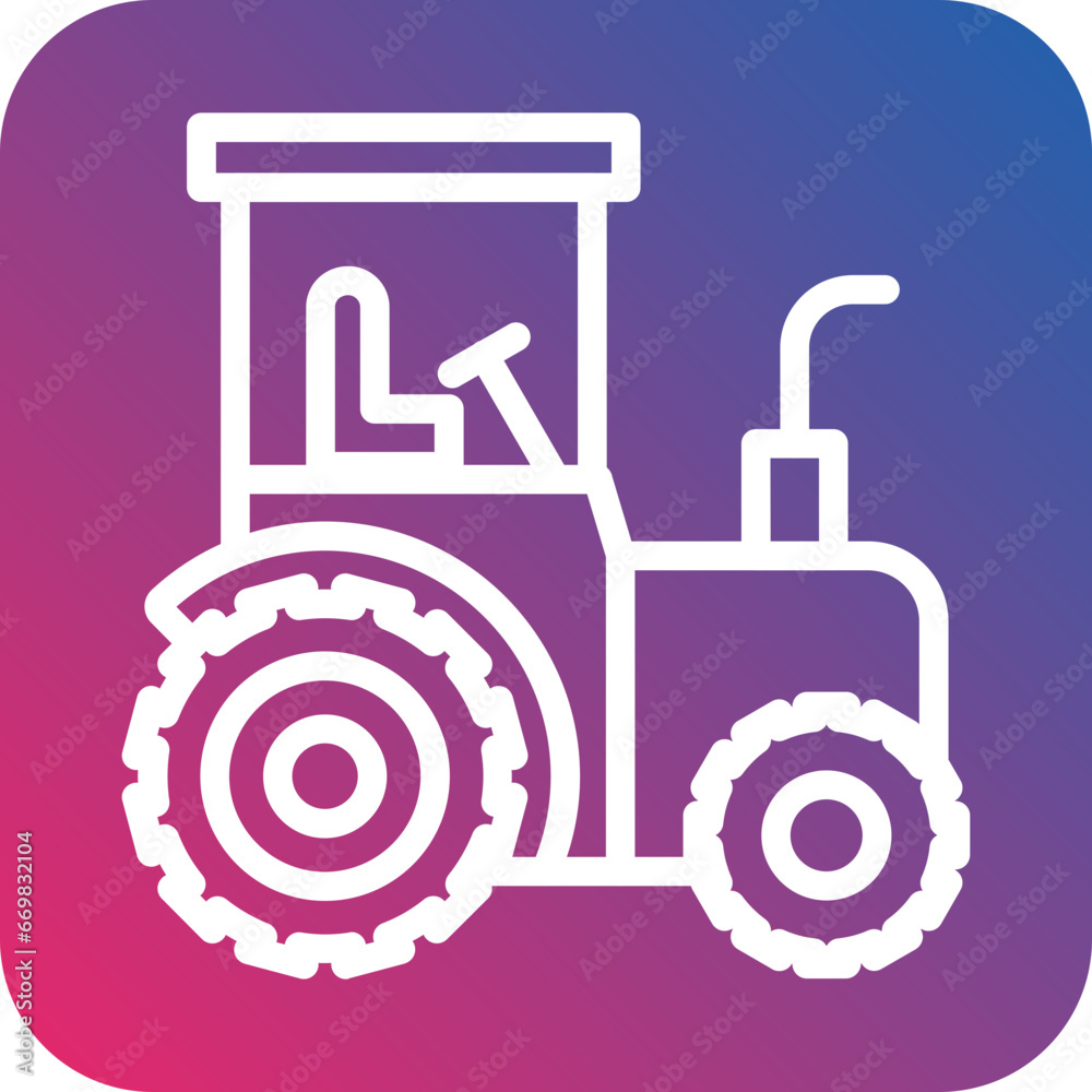 Vector Design Tractor Icon Style Vector Design Tractor Icon Style