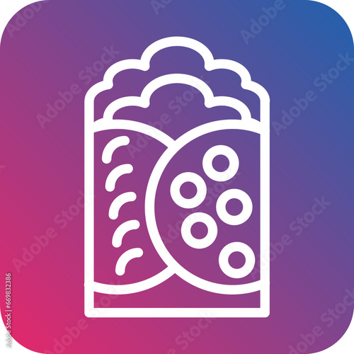 Vector Design Chimichanga Icon Style