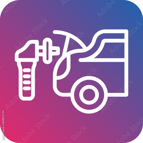 Vector Design Car Trunk Cleaning Icon Style