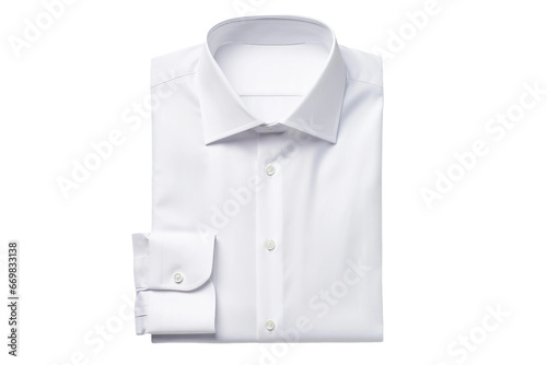 Tailored Dress Shirt isolated on transparent background, Generative Ai