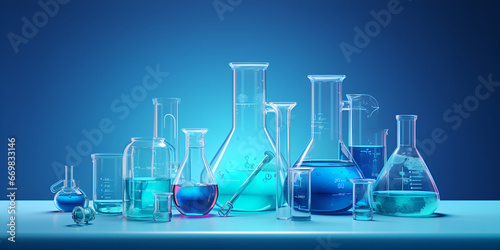 Laboratory Glassware Color Laboratory Glossy Photo Background Laboratory Glassware Photo
