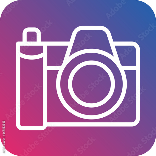 Vector Design Dslr Camera Icon Style