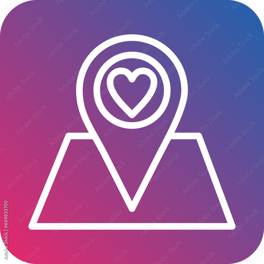 Vector Design Favorite Destination Icon Style Vector Design Favorite Destination Icon Style