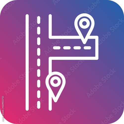 Vector Design Nearby Destinations Icon Style