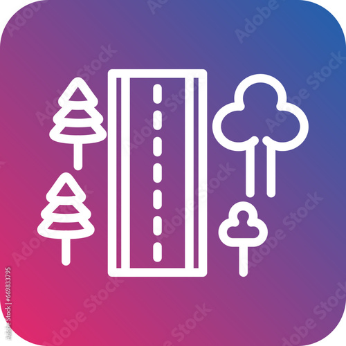 Vector Design Roadside Icon Style