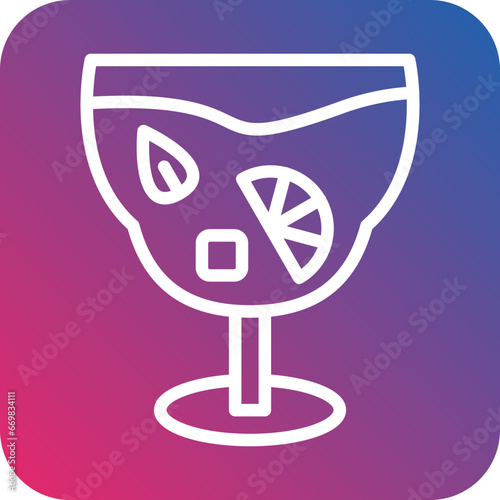 Vector Design Gin Tonic Icon Style