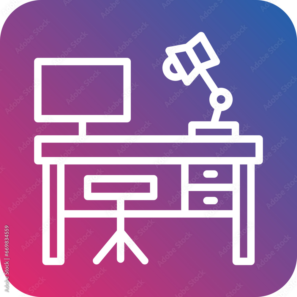 Vector Design Work Table Icon Style Vector Design Work Table Icon Style