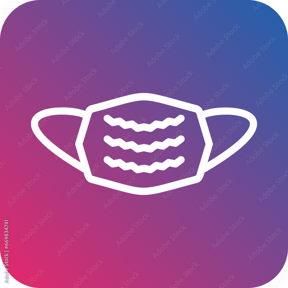 Vector Design Medical Mask Icon Style Vector Design Medical Mask Icon Style