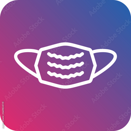 Vector Design Medical Mask Icon Style