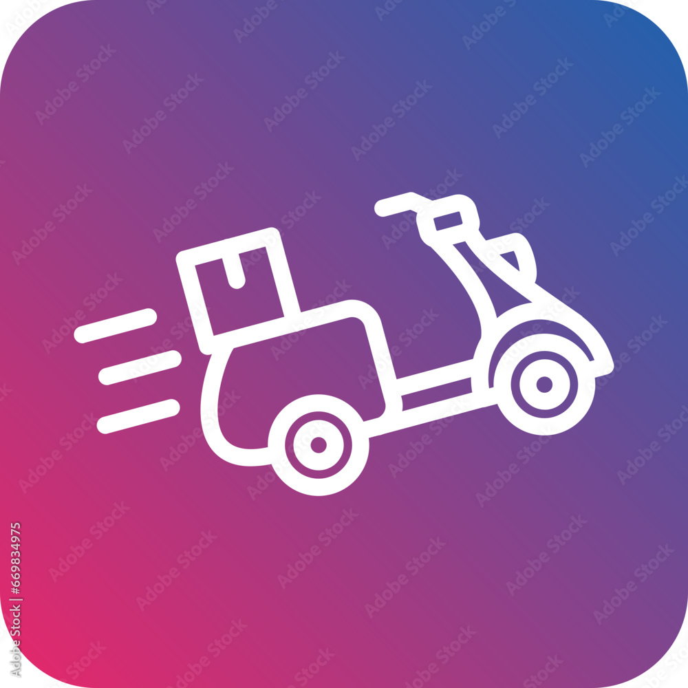 Fototapeta premium Vector Design Fast Delivery Icon Style