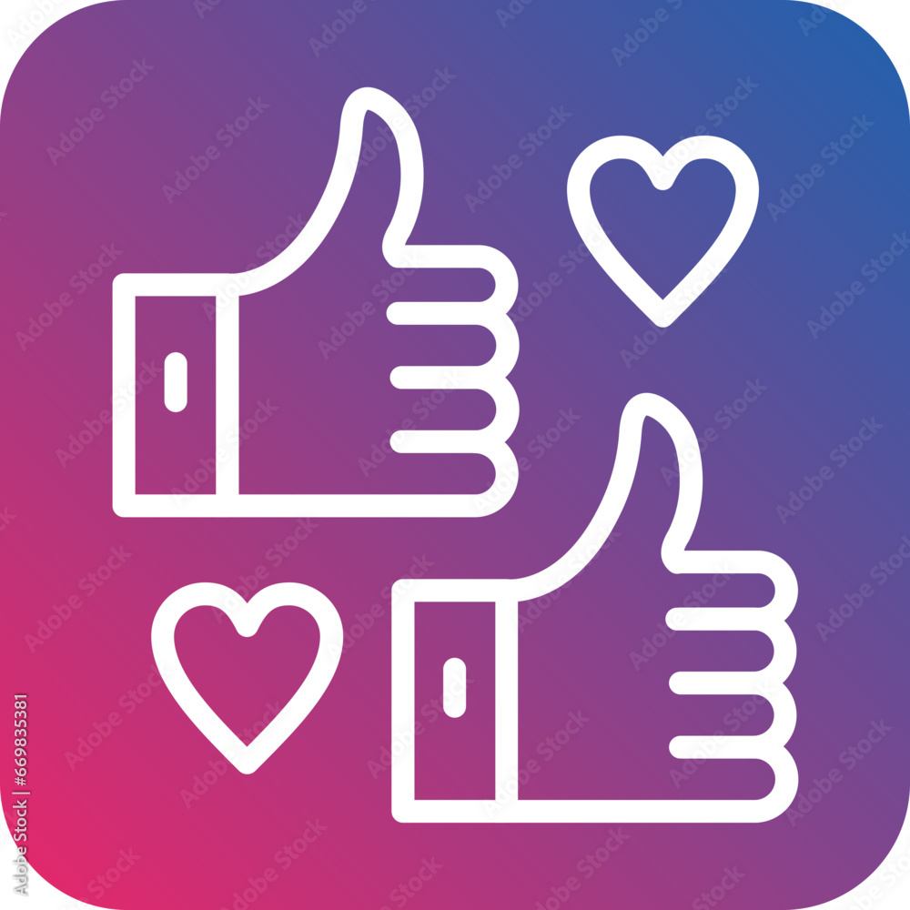 Vector Design Thumbs Up Icon Style Vector Design Thumbs Up Icon Style