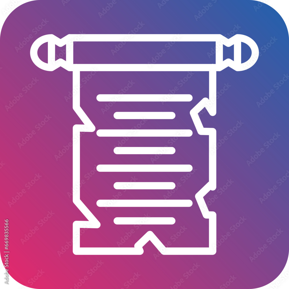Vector Design Scroll Paper Icon Style Vector Design Scroll Paper Icon Style