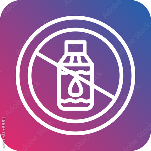 Vector Design Lactose Free Icon Style