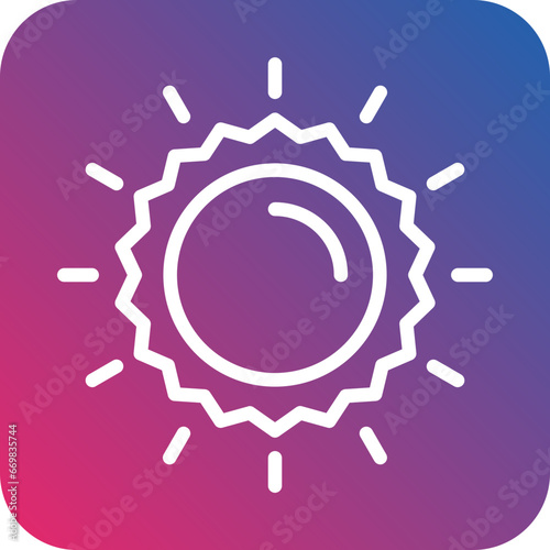 Vector Design Sun Icon Style
