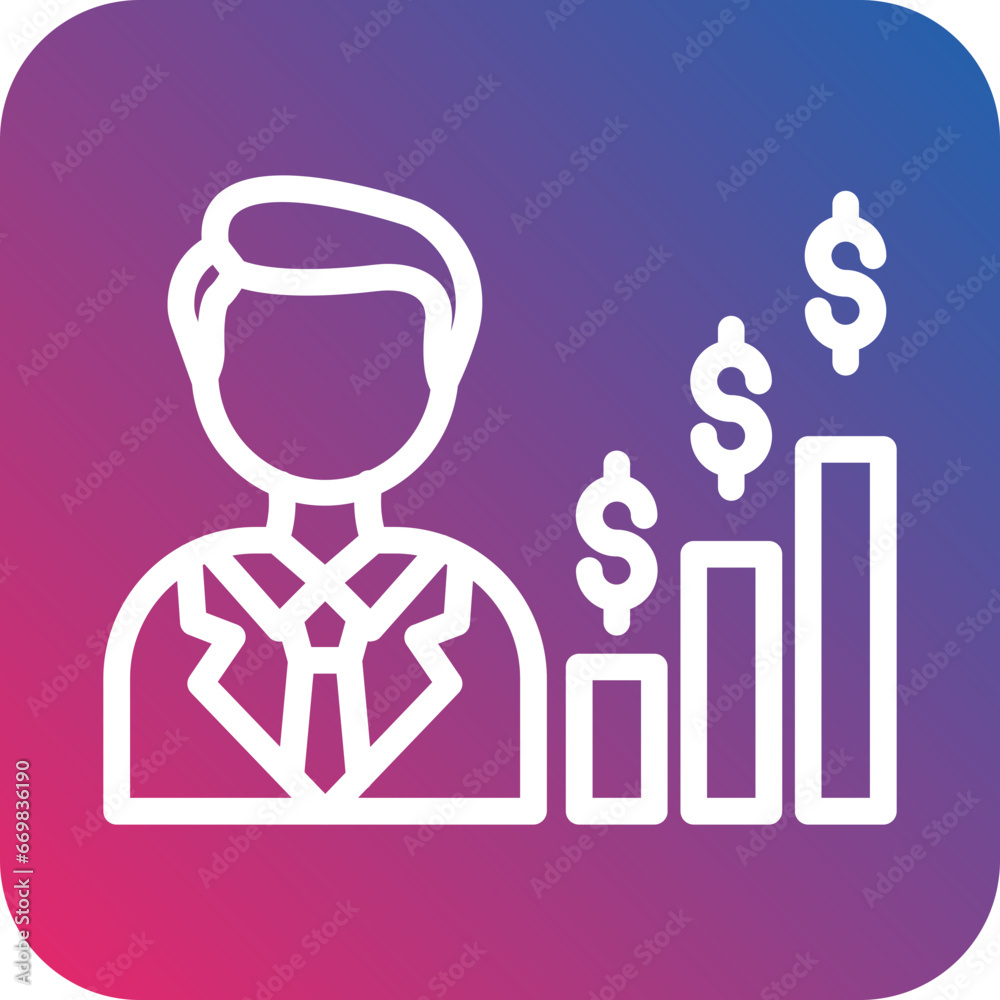Vector Design Businessman Icon Style Vector Design Businessman Icon Style