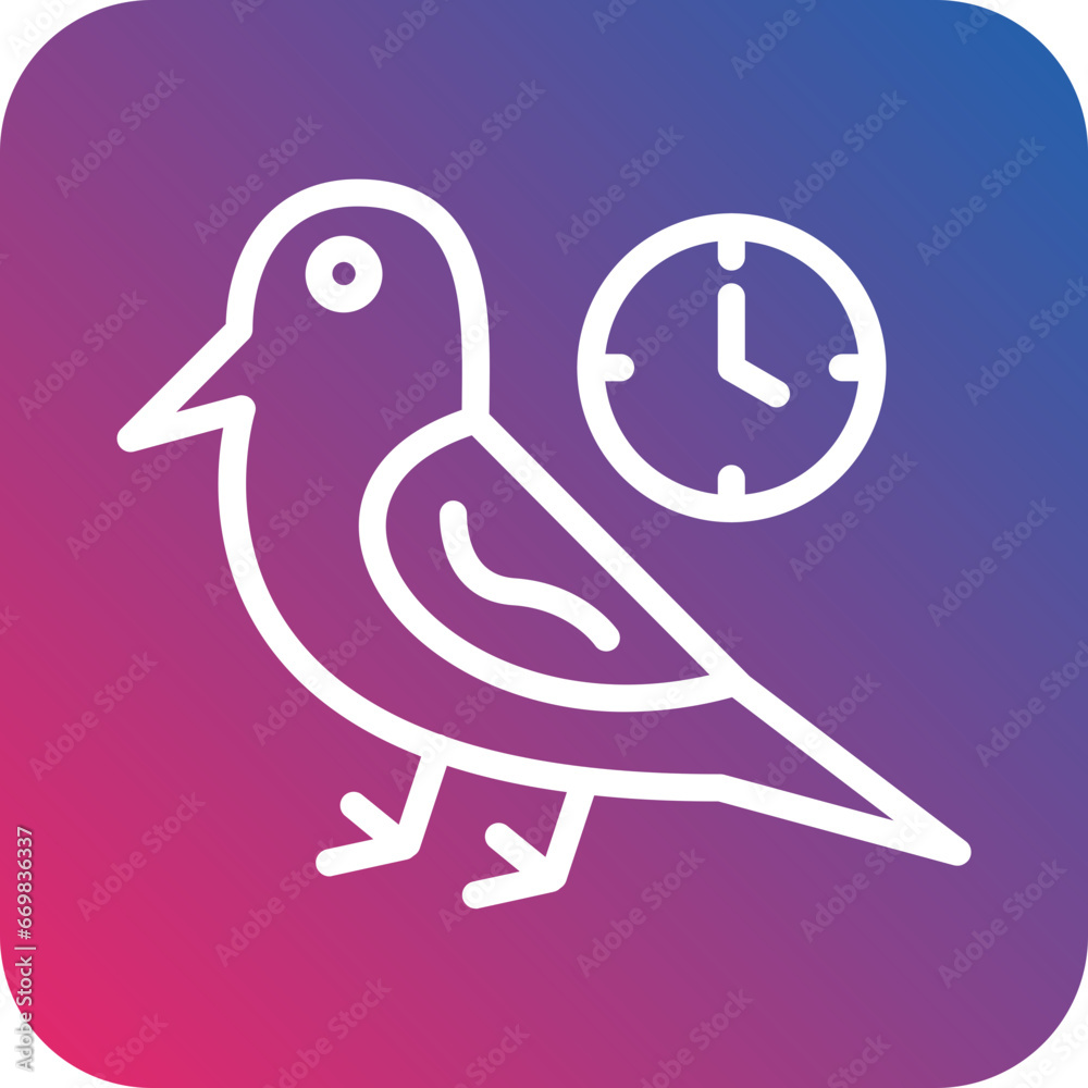 Vector Design Early Bird Icon Style Vector Design Early Bird Icon Style