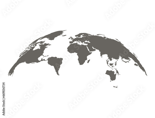 World map earth  international globe  grey template. Circle earth. Country travel worldwide concept. Background continent with transperent background