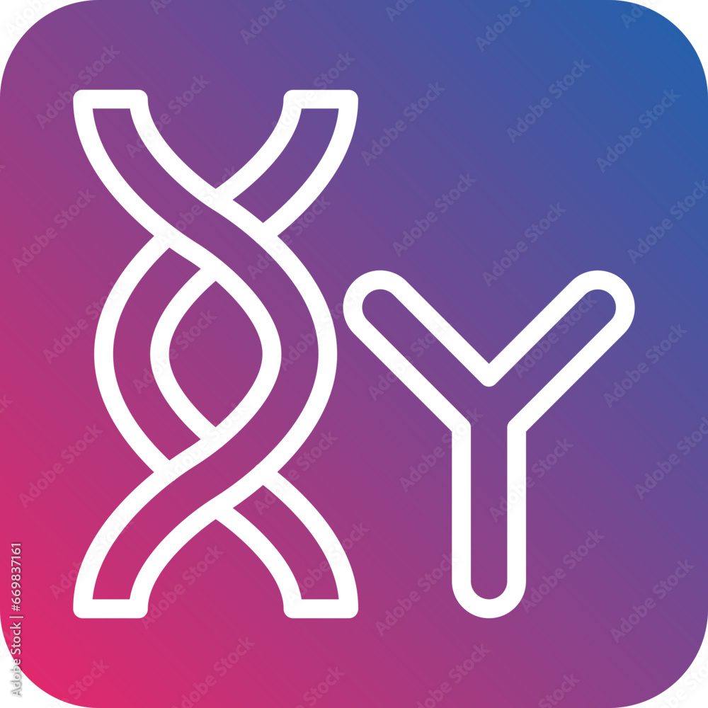 Vector Design Chromosome Icon Style
