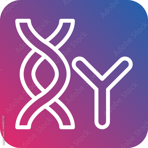 Vector Design Chromosome Icon Style