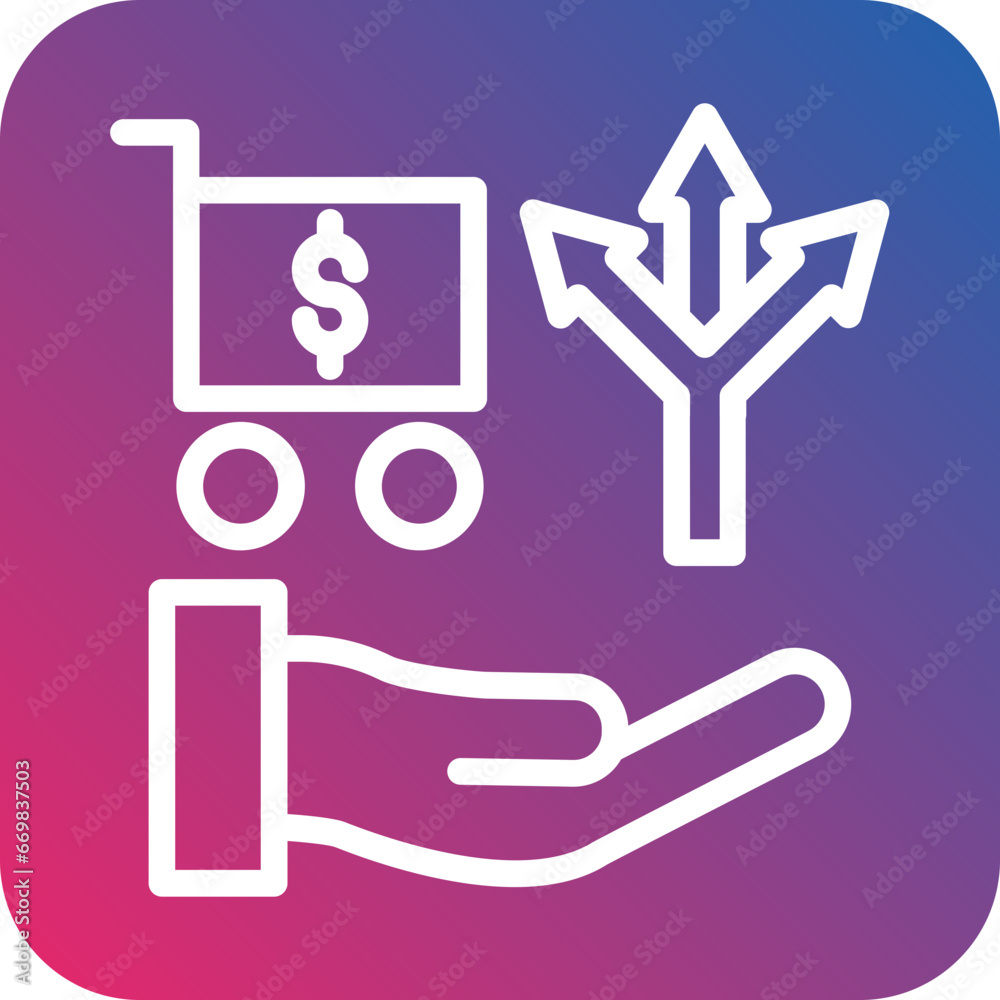 Vector Design Cross Selling Icon Style Vector Design Cross Selling Icon Style