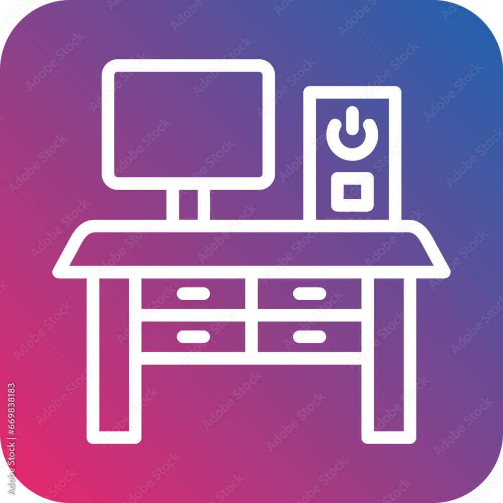 Vector Design Workplace Icon Style