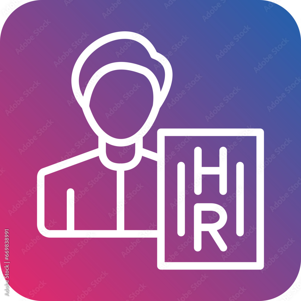 Vector Design Hiring Manager Icon Style Vector Design Hiring Manager Icon Style