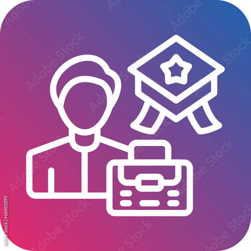 Vector Design Career Expert Icon Style
