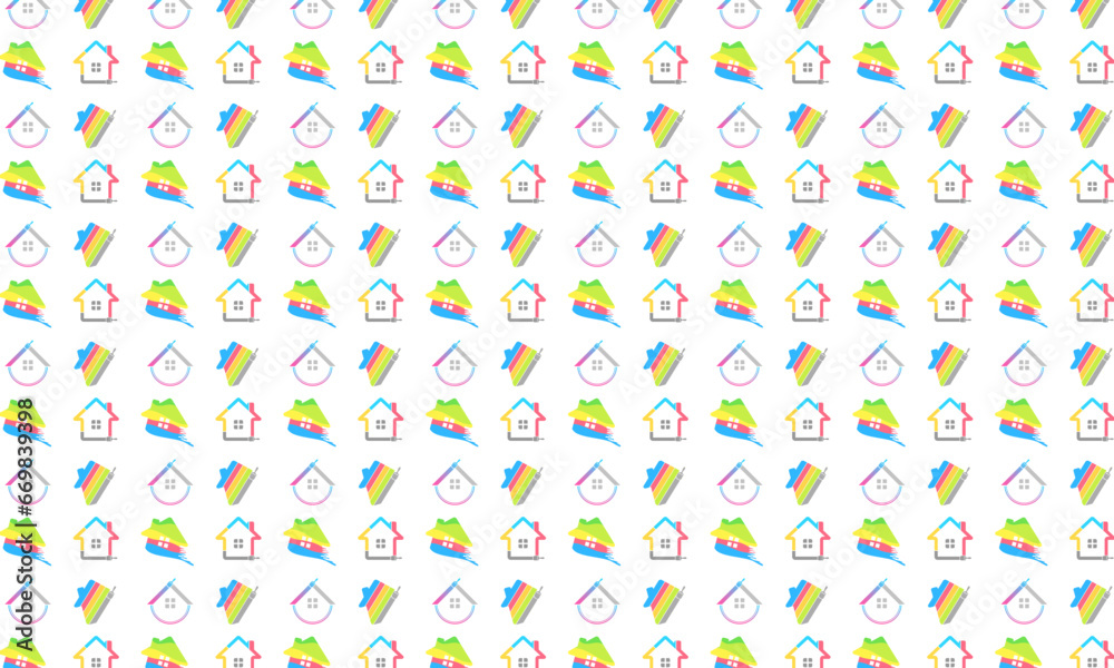 House painting illustration for background design vector House painting illustration for background design vector
