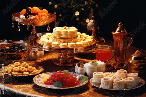Traditional New Year's food and desserts