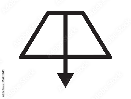 Alchemical symbol silhouette vector art