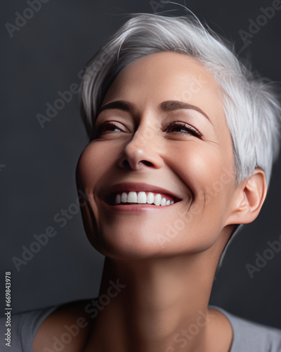 Close up Portrait of a Smiling Woman