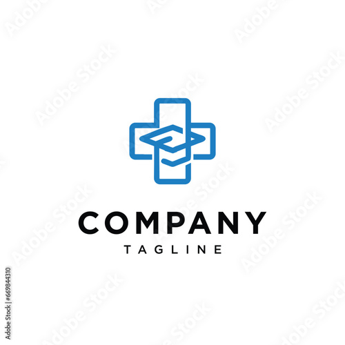 Healthcare Graduate logo icon vector template.eps