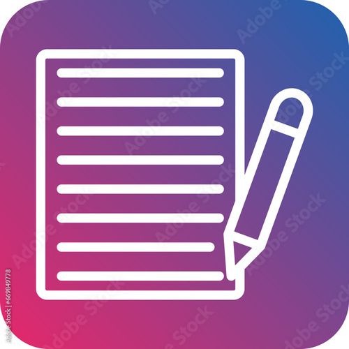Content Writing Icon Style