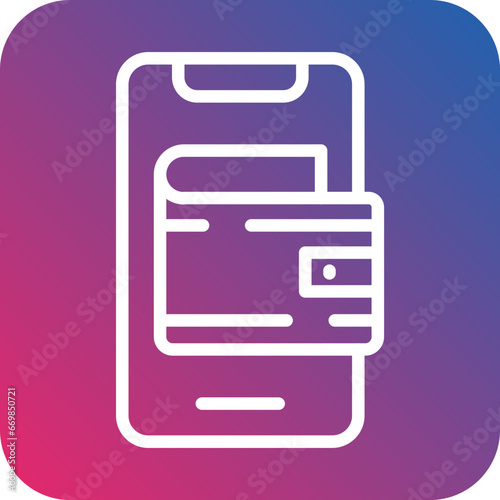 Mobile Wallet Icon Style