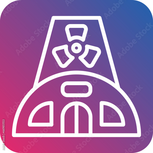 Nuclear Plant Icon Style