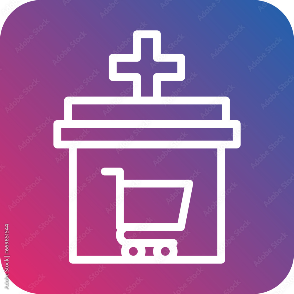 Healthcare Ecommerce Icon Style Healthcare Ecommerce Icon Style