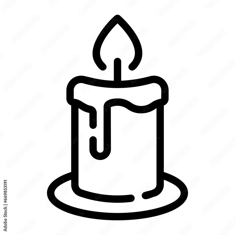 candle Line Icon candle Line Icon